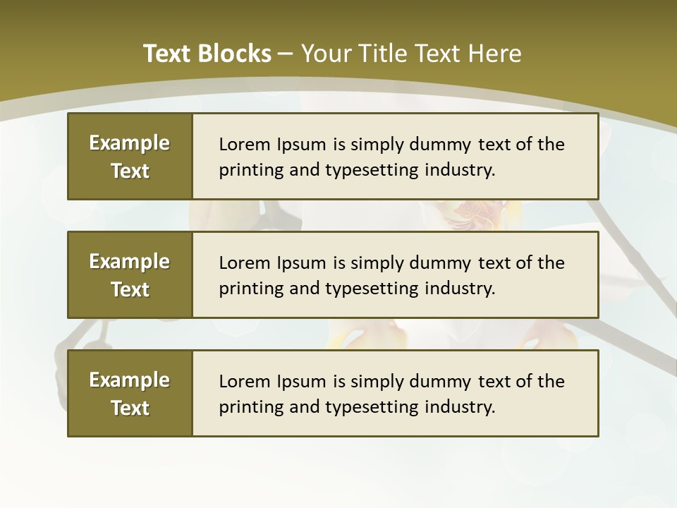 Nature Blossom White PowerPoint Template