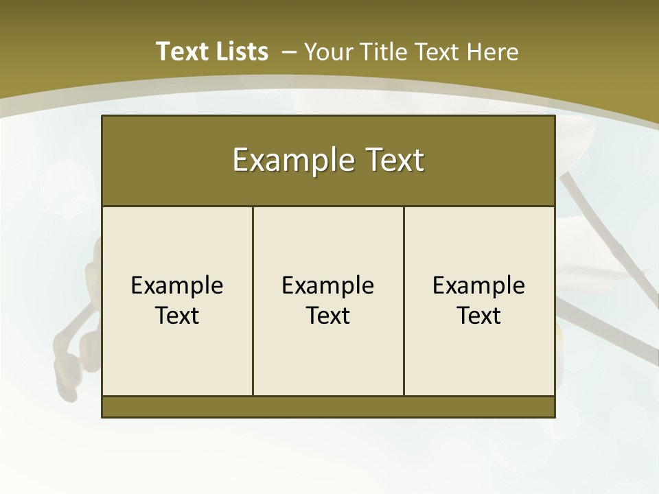Nature Blossom White PowerPoint Template