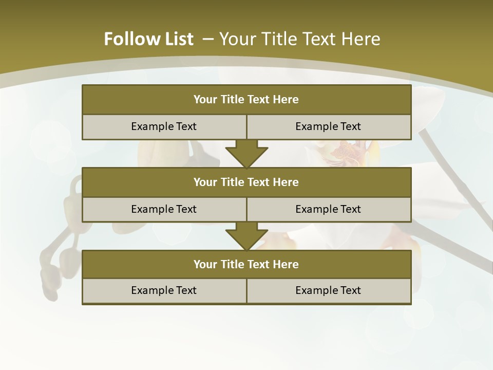 Nature Blossom White PowerPoint Template