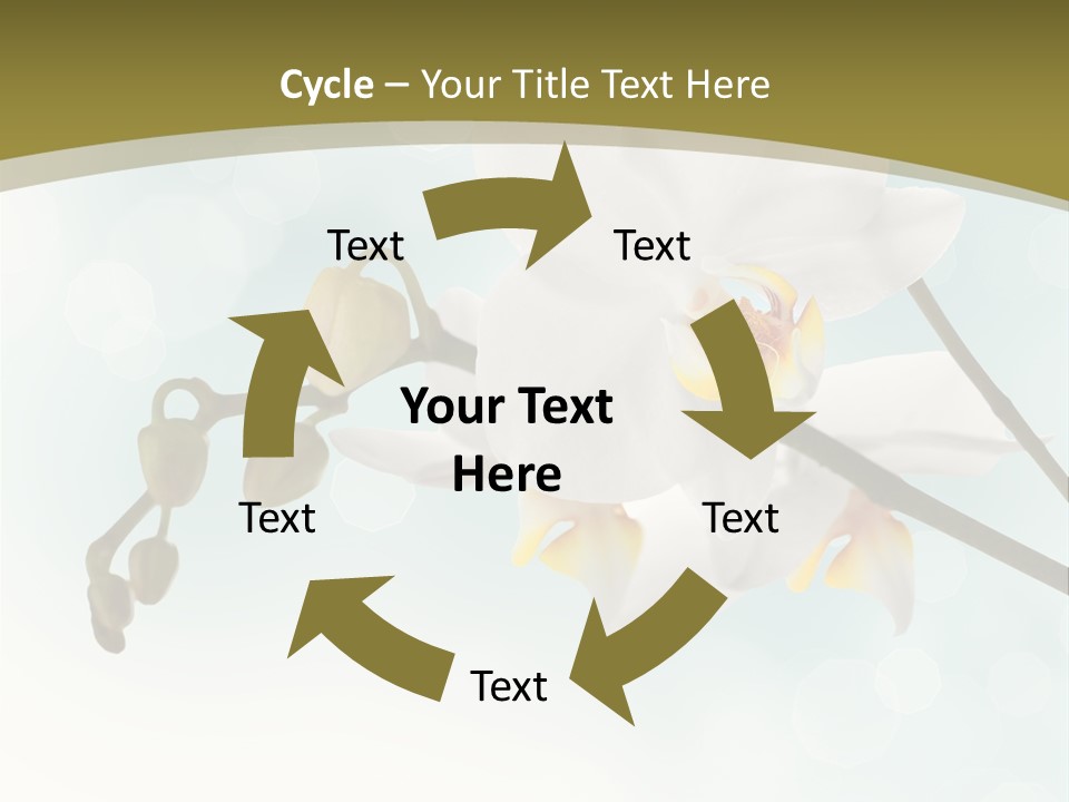 Nature Blossom White PowerPoint Template