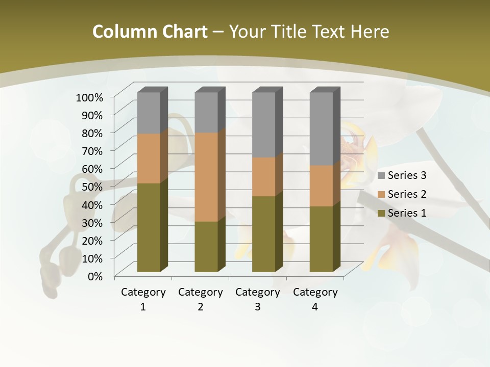Nature Blossom White PowerPoint Template