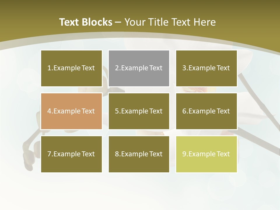 Nature Blossom White PowerPoint Template