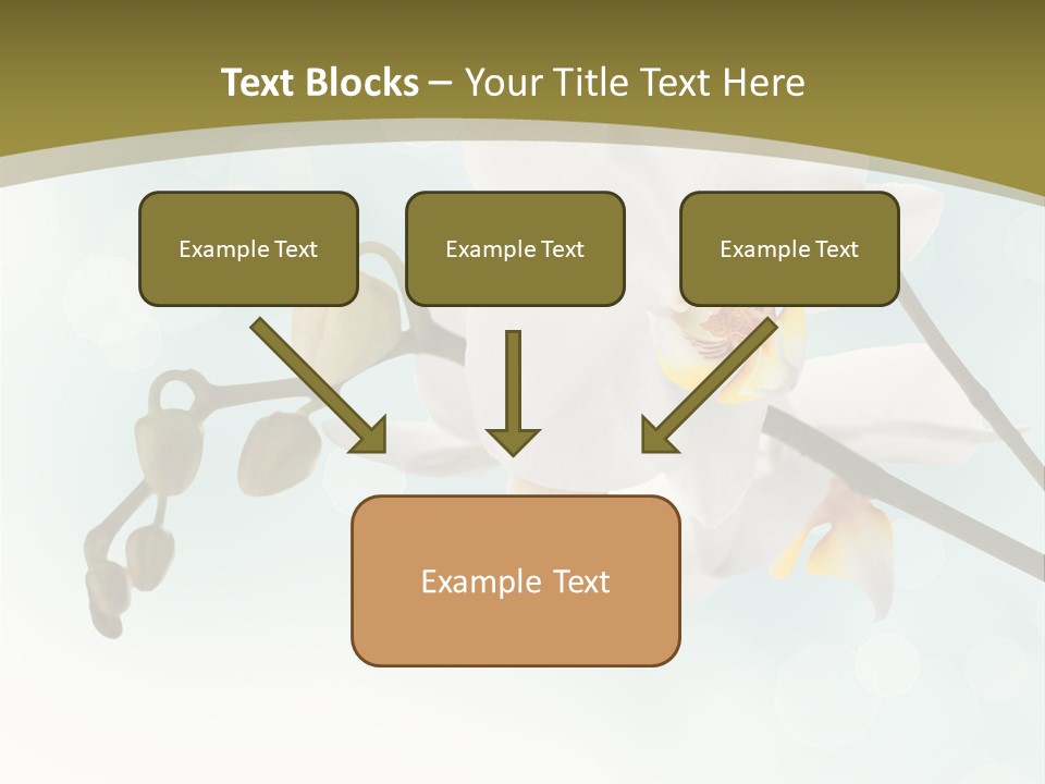 Nature Blossom White PowerPoint Template