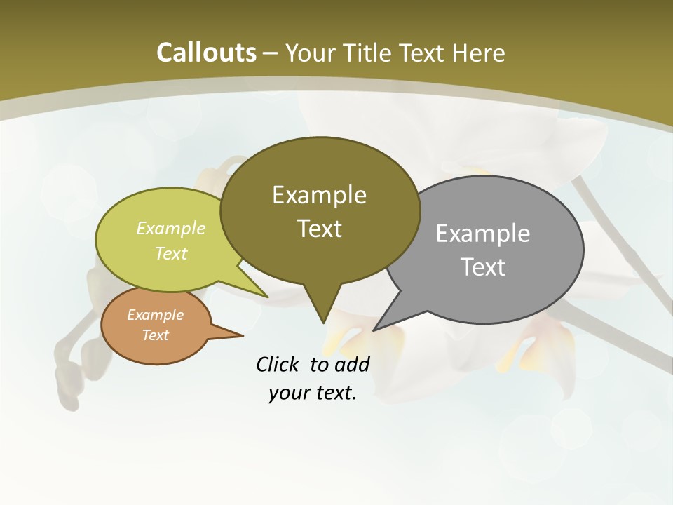 Nature Blossom White PowerPoint Template