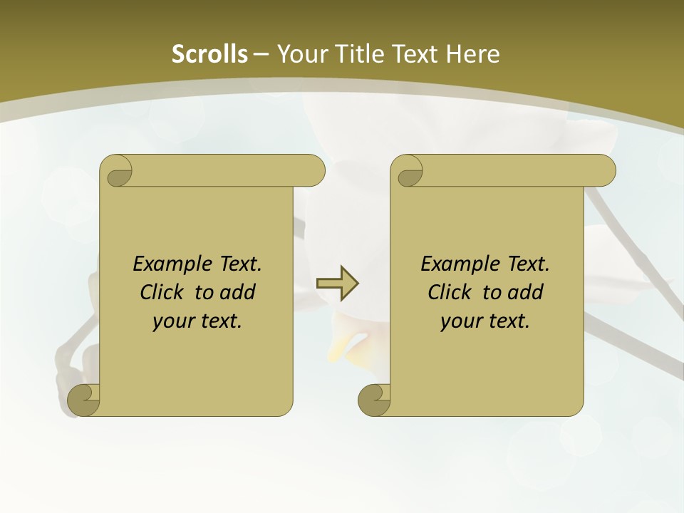 Nature Blossom White PowerPoint Template