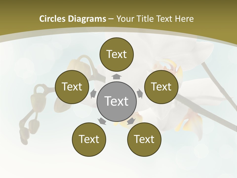 Nature Blossom White PowerPoint Template