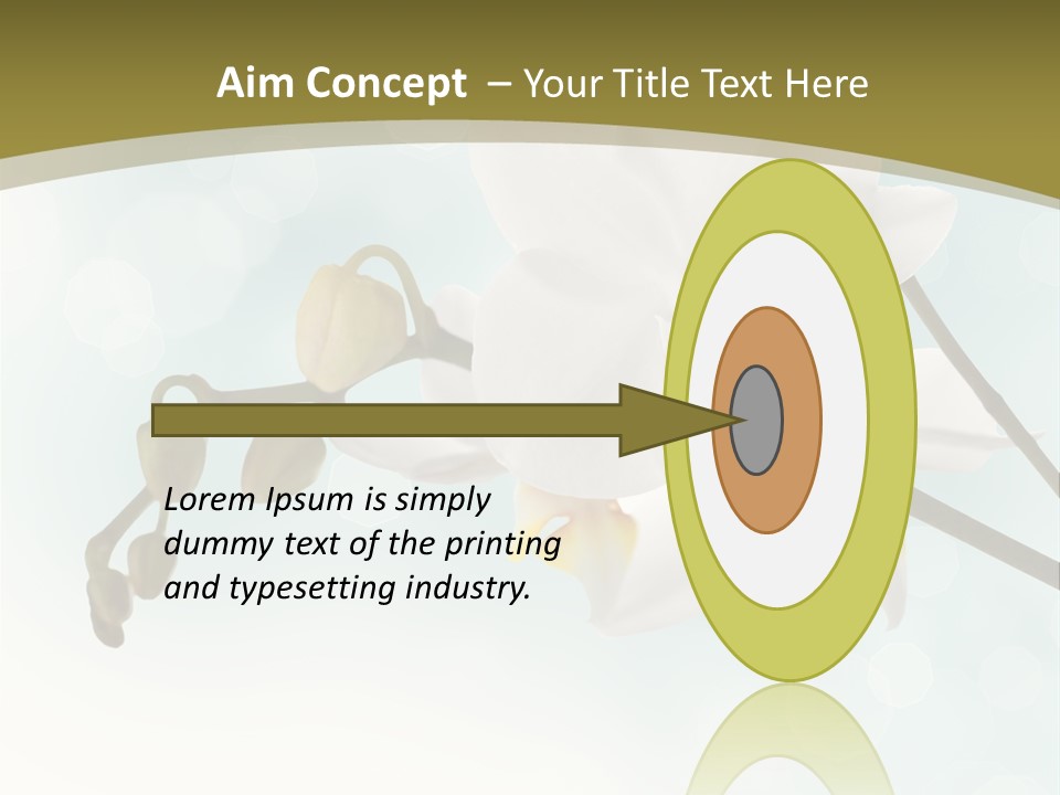 Nature Blossom White PowerPoint Template