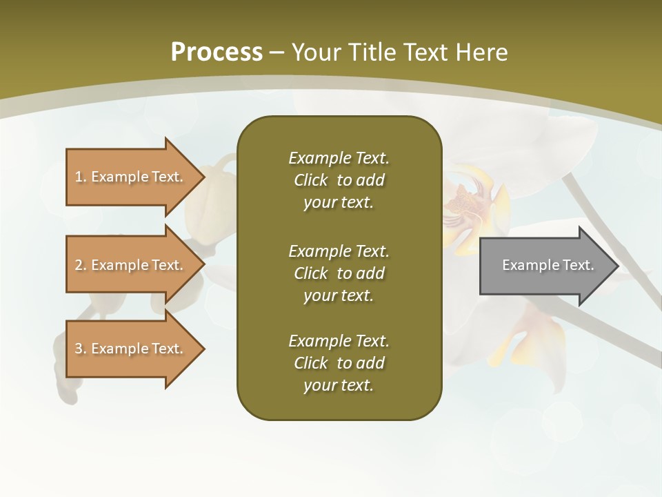 Nature Blossom White PowerPoint Template