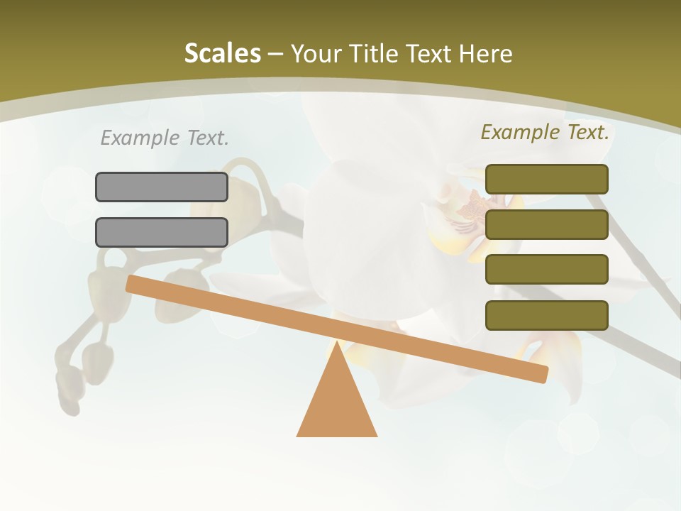 Nature Blossom White PowerPoint Template