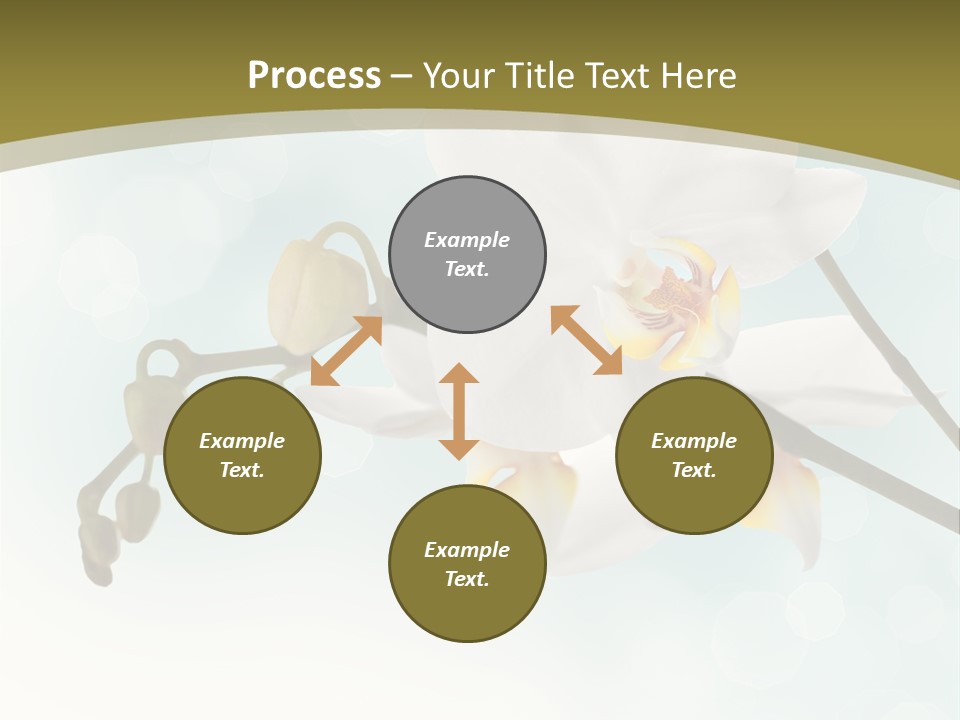 Nature Blossom White PowerPoint Template