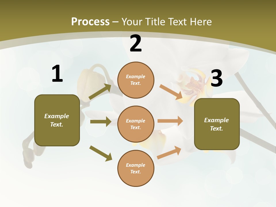 Nature Blossom White PowerPoint Template