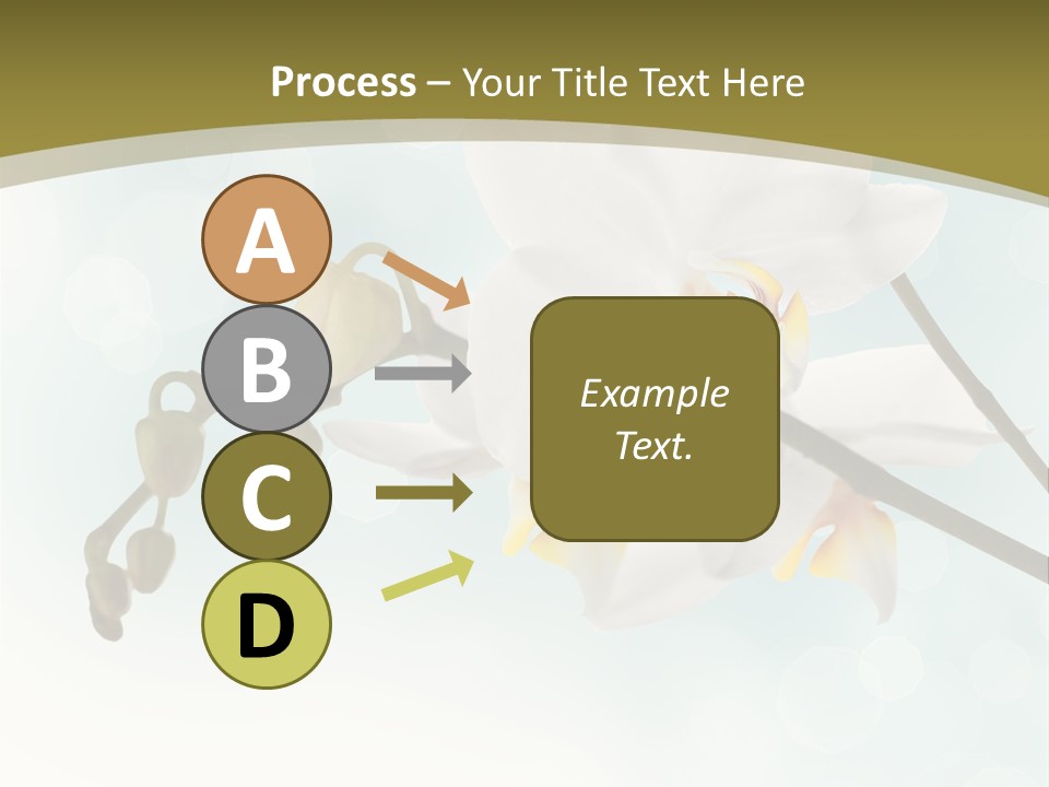 Nature Blossom White PowerPoint Template