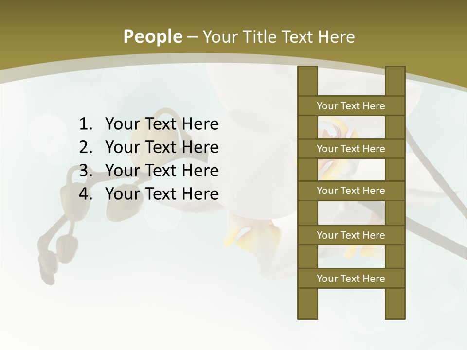 Nature Blossom White PowerPoint Template