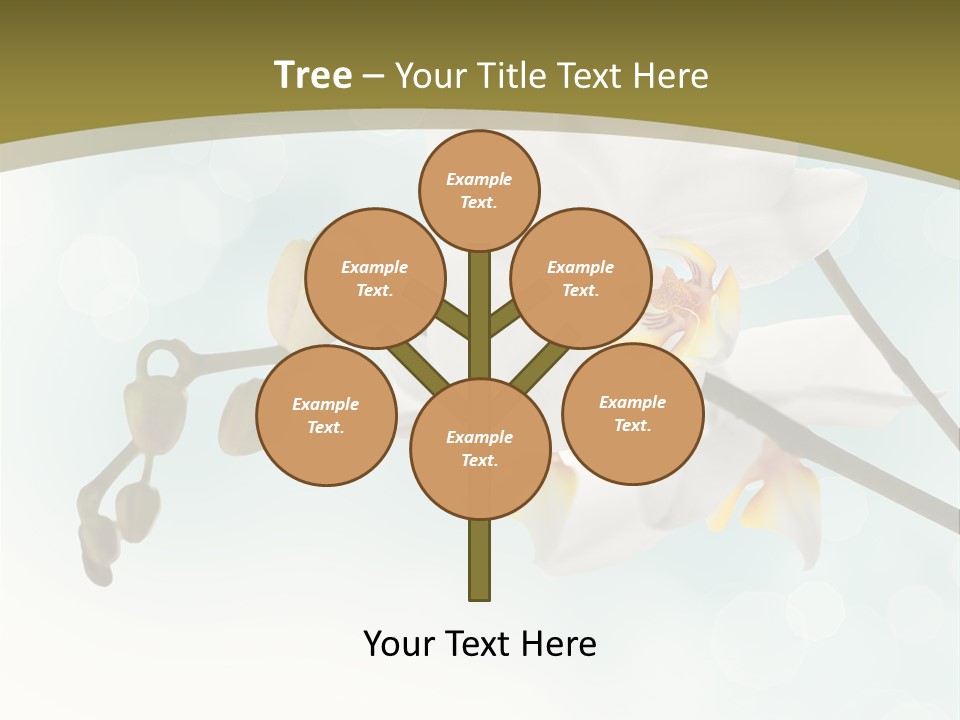 Nature Blossom White PowerPoint Template