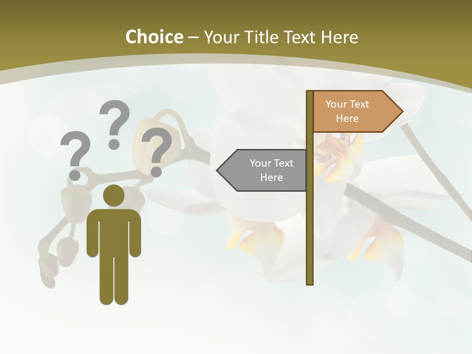 Nature Blossom White PowerPoint Template