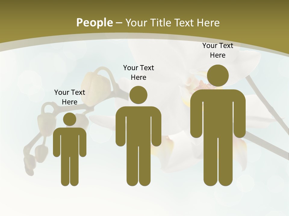 Nature Blossom White PowerPoint Template