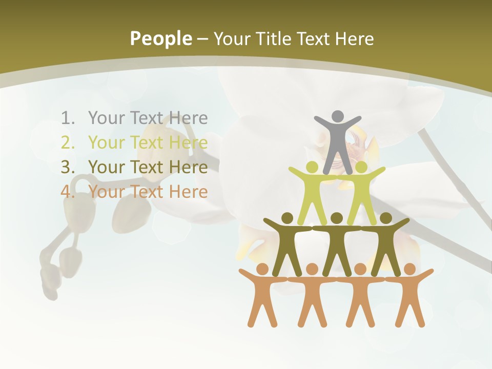 Nature Blossom White PowerPoint Template