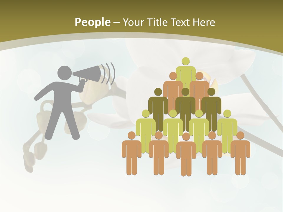 Nature Blossom White PowerPoint Template