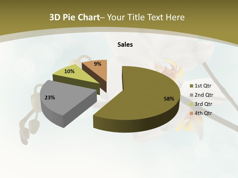 Nature Blossom White PowerPoint Template