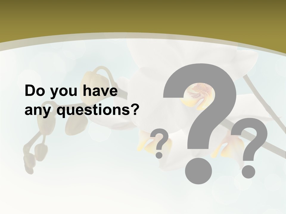 Nature Blossom White PowerPoint Template