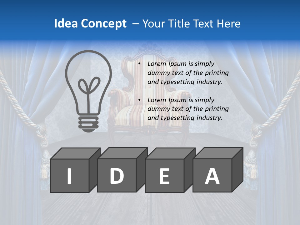 Nobility Furniture Wood PowerPoint Template