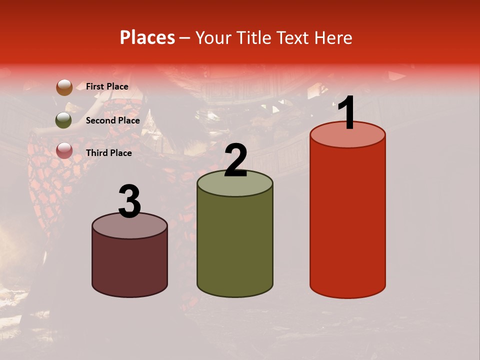 Cute Dress Actress PowerPoint Template