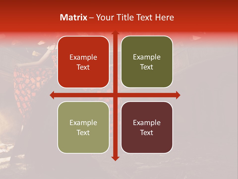 Cute Dress Actress PowerPoint Template