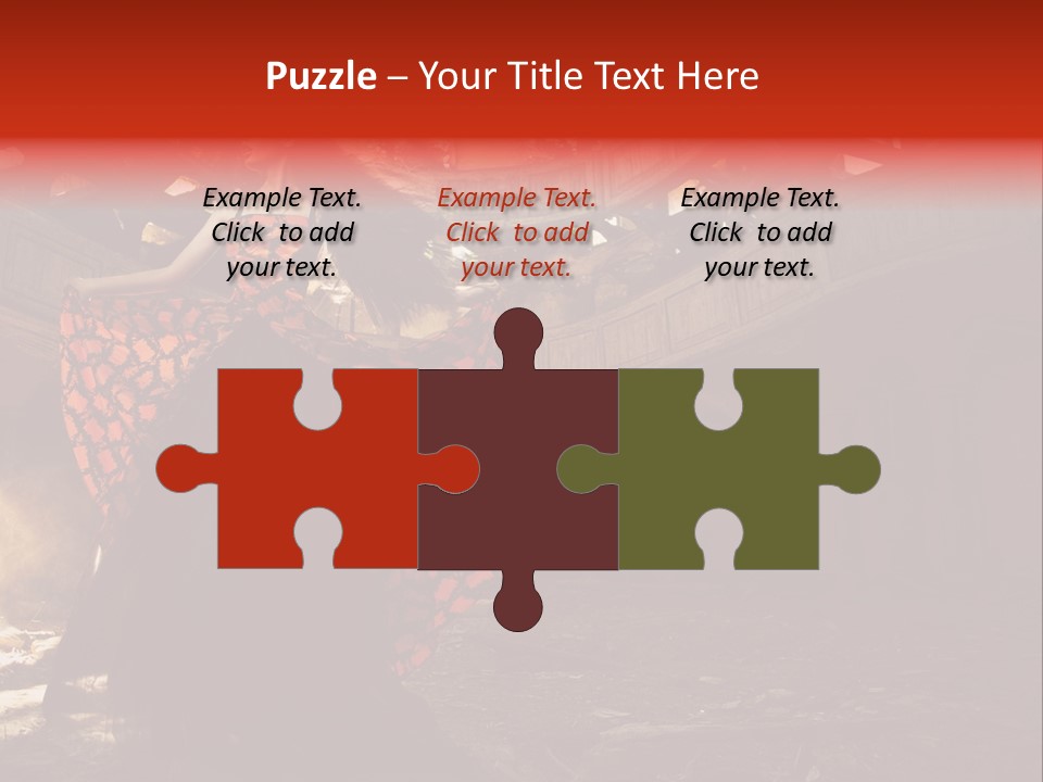 Cute Dress Actress PowerPoint Template