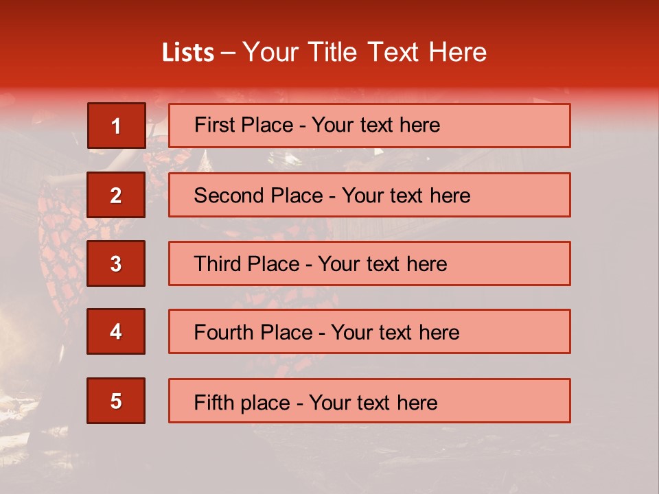 Cute Dress Actress PowerPoint Template