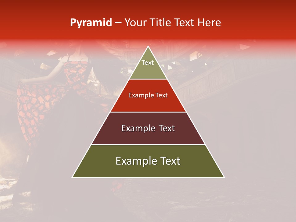 Cute Dress Actress PowerPoint Template