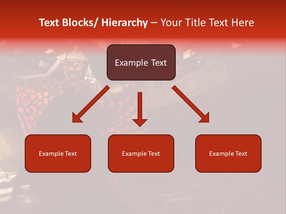 Cute Dress Actress PowerPoint Template