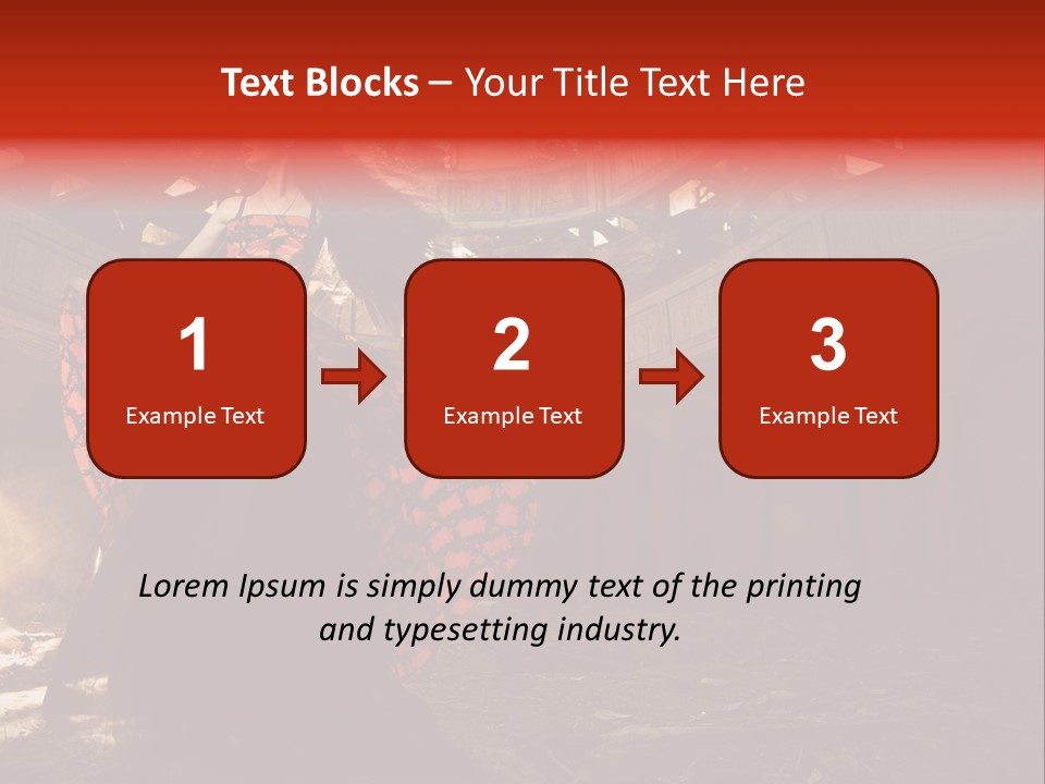 Cute Dress Actress PowerPoint Template