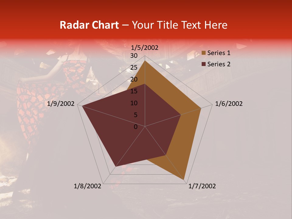 Cute Dress Actress PowerPoint Template