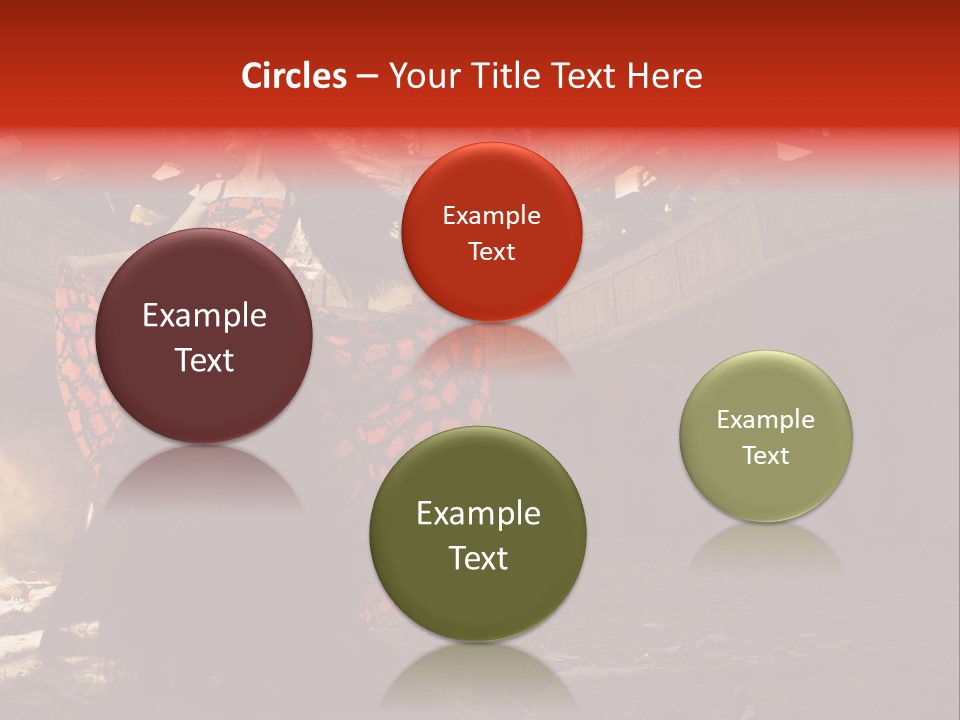 Cute Dress Actress PowerPoint Template