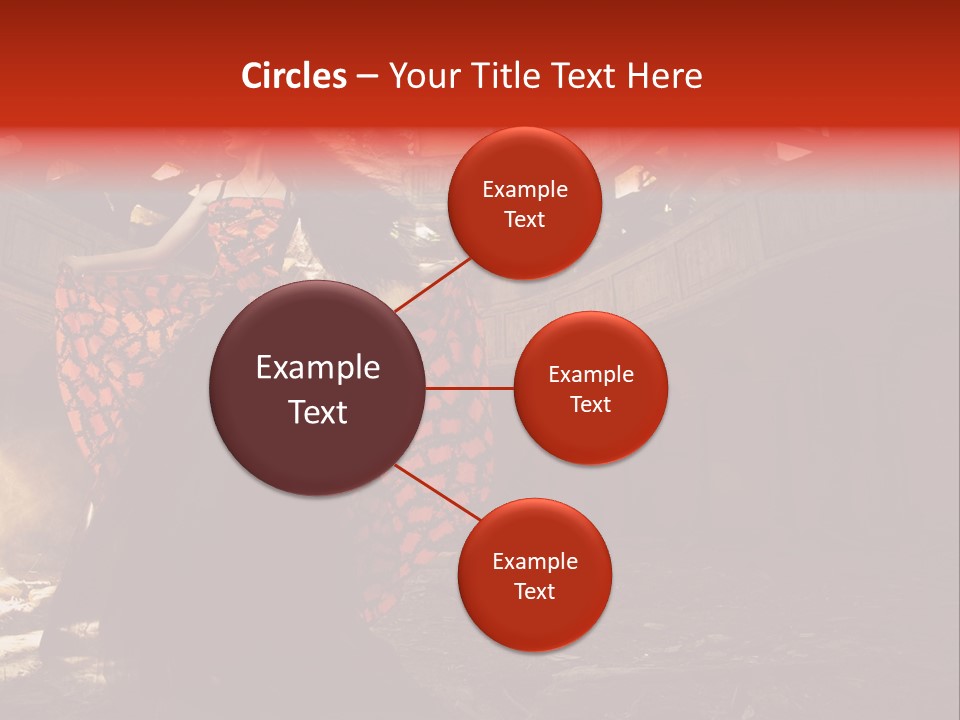 Cute Dress Actress PowerPoint Template