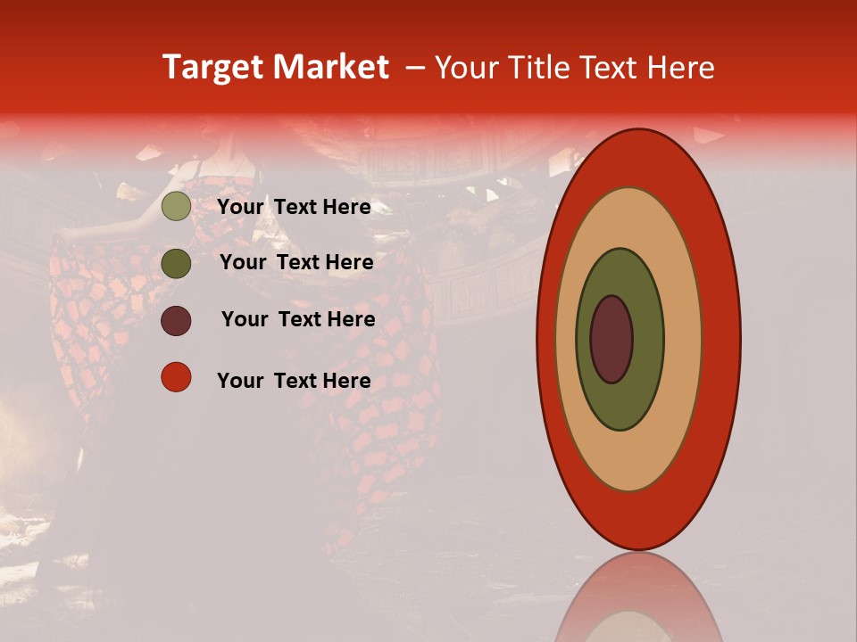 Cute Dress Actress PowerPoint Template