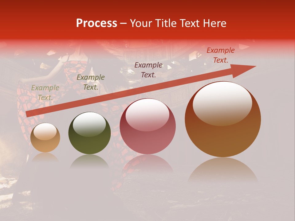 Cute Dress Actress PowerPoint Template