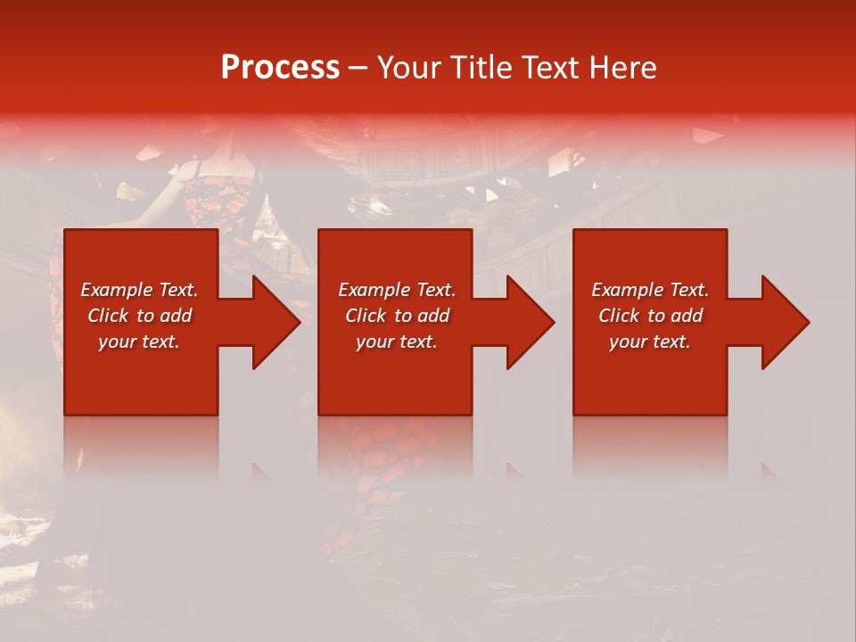 Cute Dress Actress PowerPoint Template