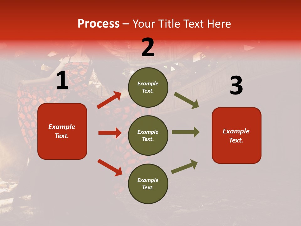 Cute Dress Actress PowerPoint Template