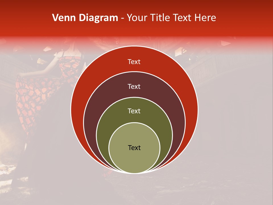 Cute Dress Actress PowerPoint Template