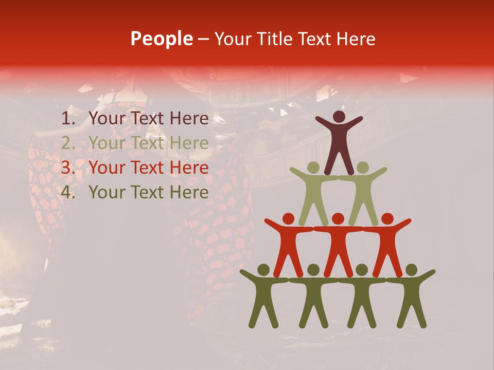 Cute Dress Actress PowerPoint Template