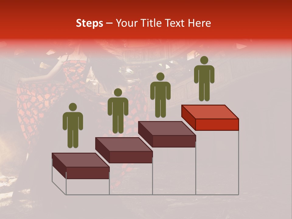 Cute Dress Actress PowerPoint Template