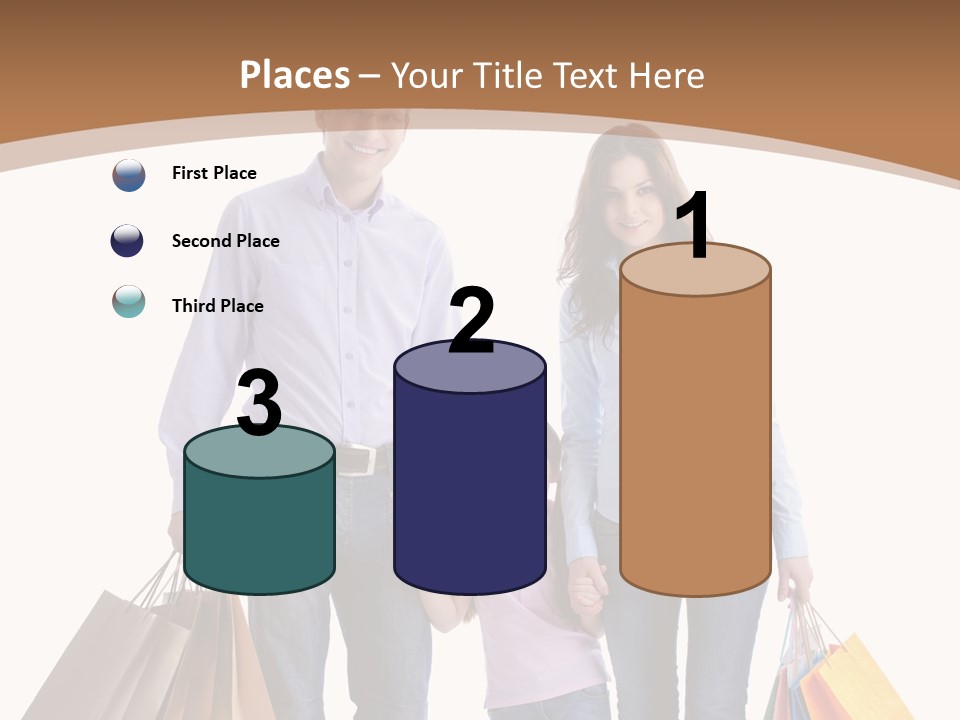 Spending Fashion Shopper PowerPoint Template