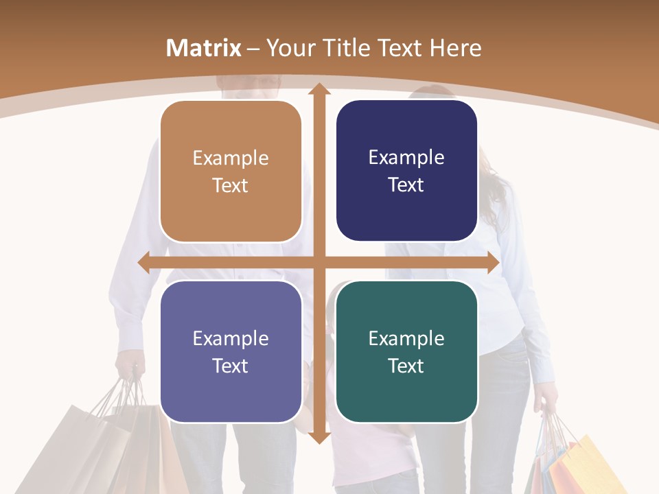 Spending Fashion Shopper PowerPoint Template