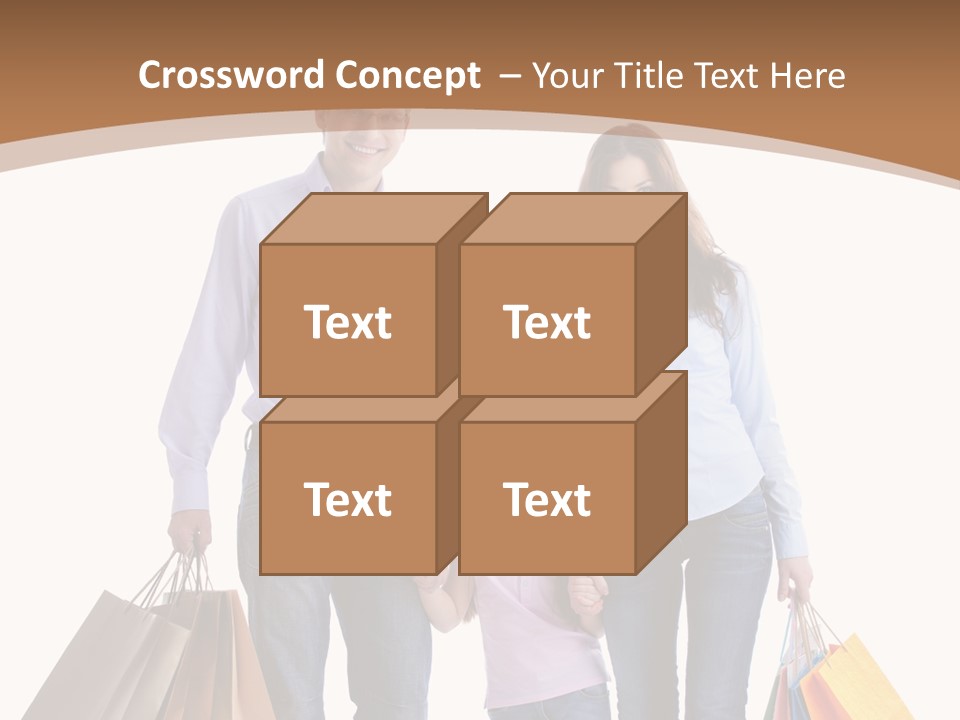 Spending Fashion Shopper PowerPoint Template