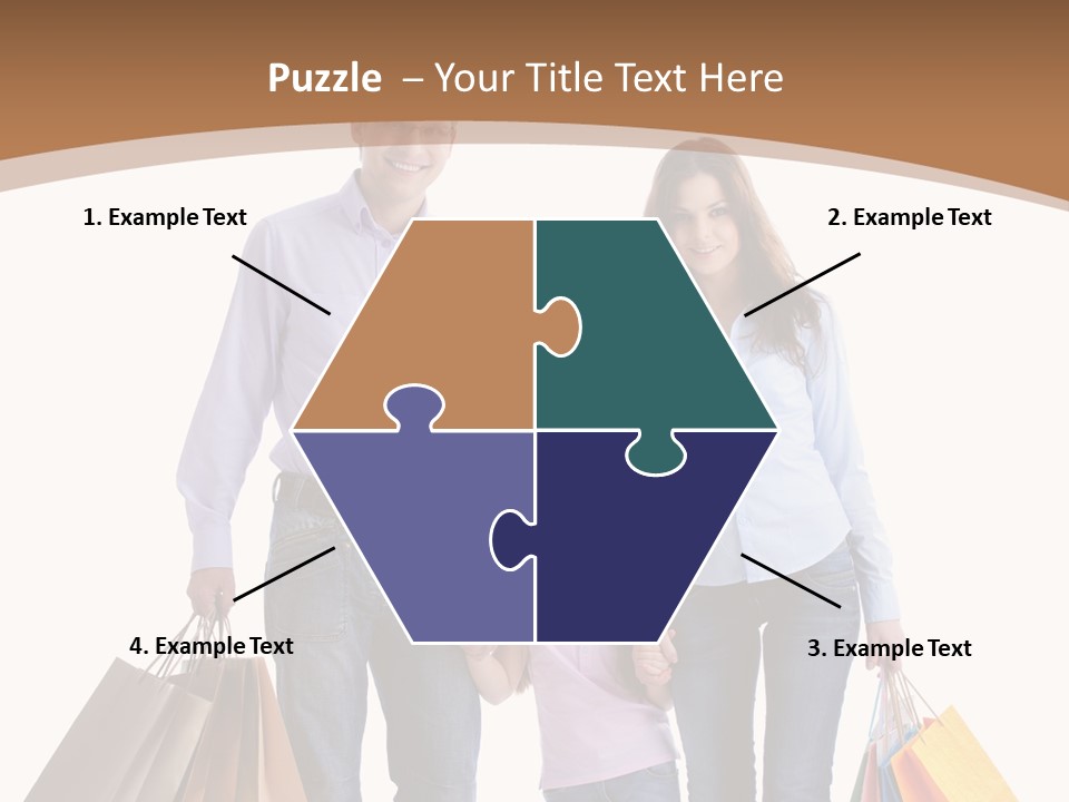 Spending Fashion Shopper PowerPoint Template