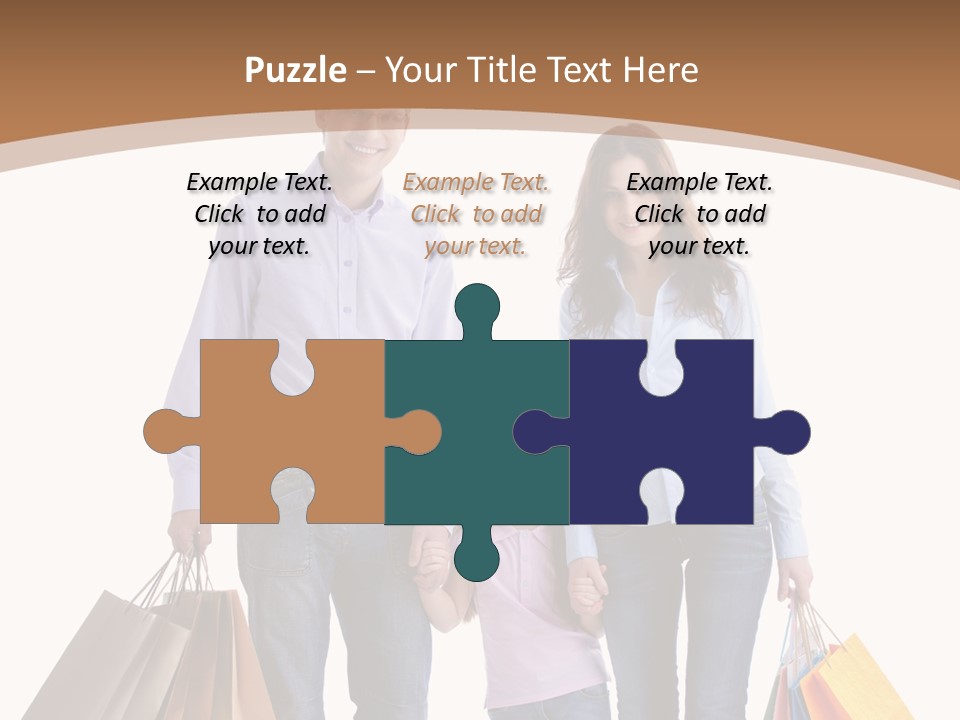 Spending Fashion Shopper PowerPoint Template