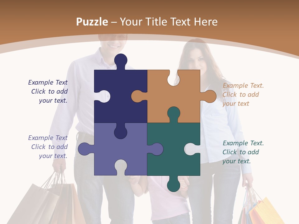 Spending Fashion Shopper PowerPoint Template