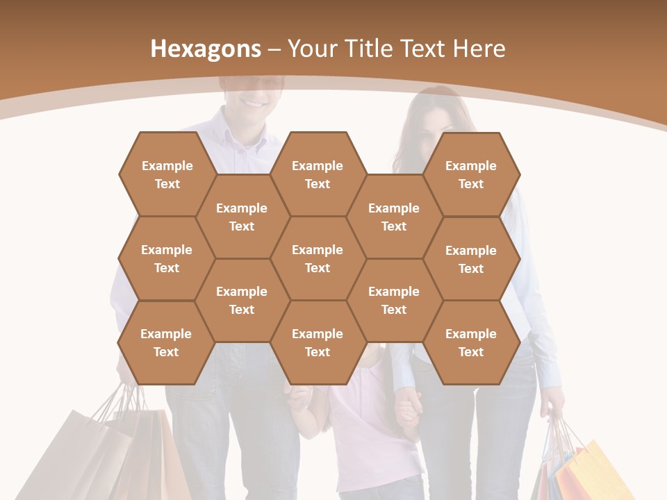 Spending Fashion Shopper PowerPoint Template