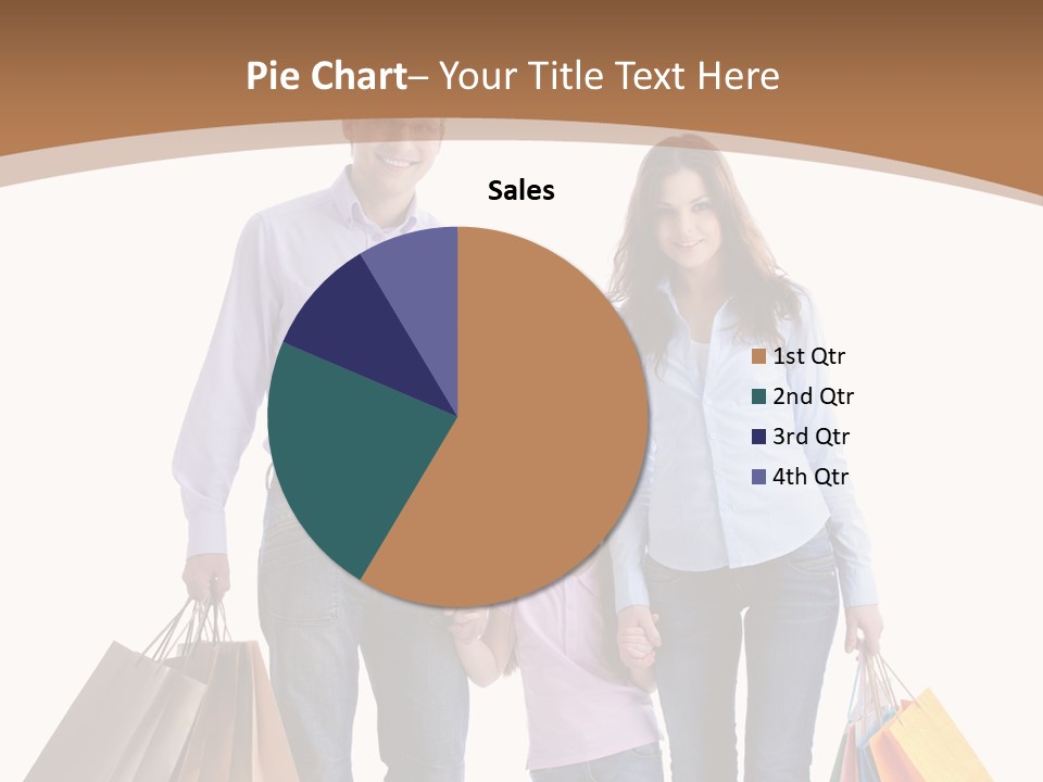 Spending Fashion Shopper PowerPoint Template